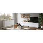 REGAL 280/174/44 cm wit, ambachtelijk eiken thumbnail 7