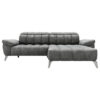 ZADELSET, donkergrijs chenille