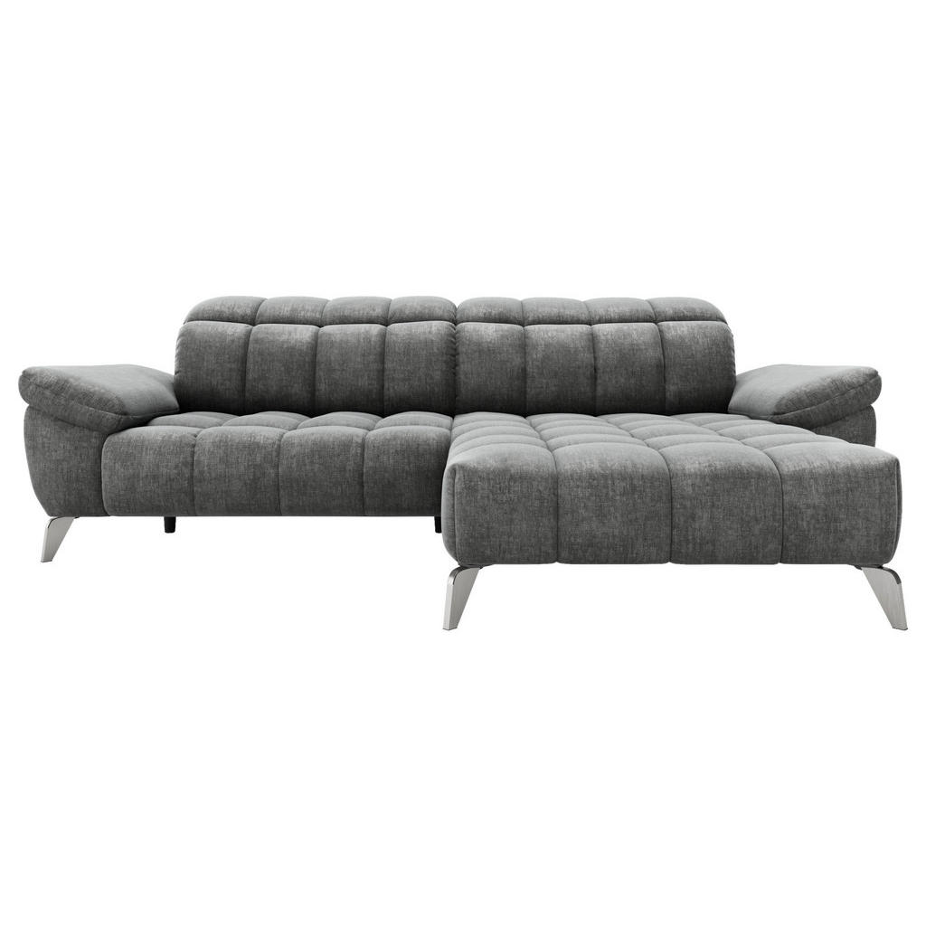 ZADELSET, donkergrijs chenille