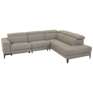 ZETELSET, echt leer beige