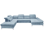 ZADELSET, blauw microvelours thumbnail 1