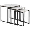 TAFELSET, zwart, wit