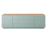 IROKA CHEST, mintgroen, ambachtelijk eikenhout thumbnail 1