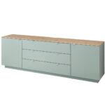 IROKA CHEST, mintgroen, ambachtelijk eikenhout thumbnail 3