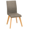 STOEL, hout, textiel grijs
