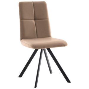 STOEL, metaal, textiel zwart, wit