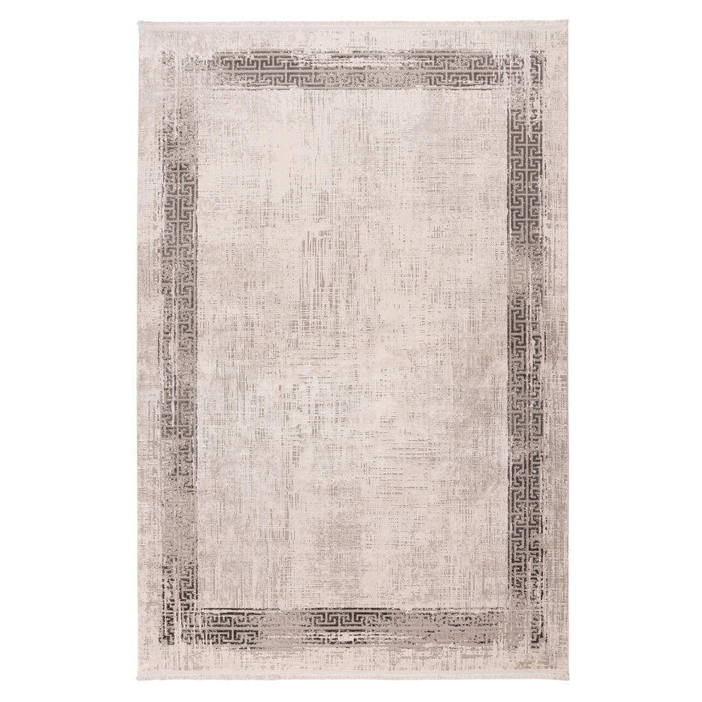 GEWEVEN TAPIJT 160/230 cm geweven zilverkleur