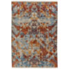 GEWEVEN TAPIJT Mystik 200/285 cm geweven oranje, rood, turquoise