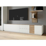 TV-ELEMENT eiken, lichtgrijs thumbnail 2