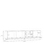 TV-ELEMENT eiken, lichtgrijs thumbnail 4