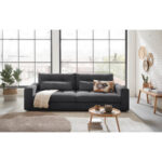 GROTE BANK, antraciet textiel thumbnail 1