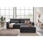 GROTE BANK, antraciet textiel thumbnail 3
