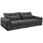 GROTE BANK, antraciet textiel thumbnail 4