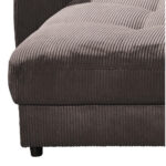 GROTE BANK, mokkabruin textiel, houten materiaal thumbnail 5