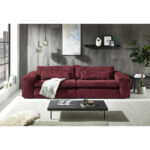 GROTE BANK, wijnrood textiel thumbnail 1