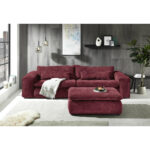 GROTE BANK, wijnrood textiel thumbnail 4