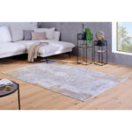 VINTAGE TAPIJT 200/290 cm geweven gouden kleur thumbnail 4