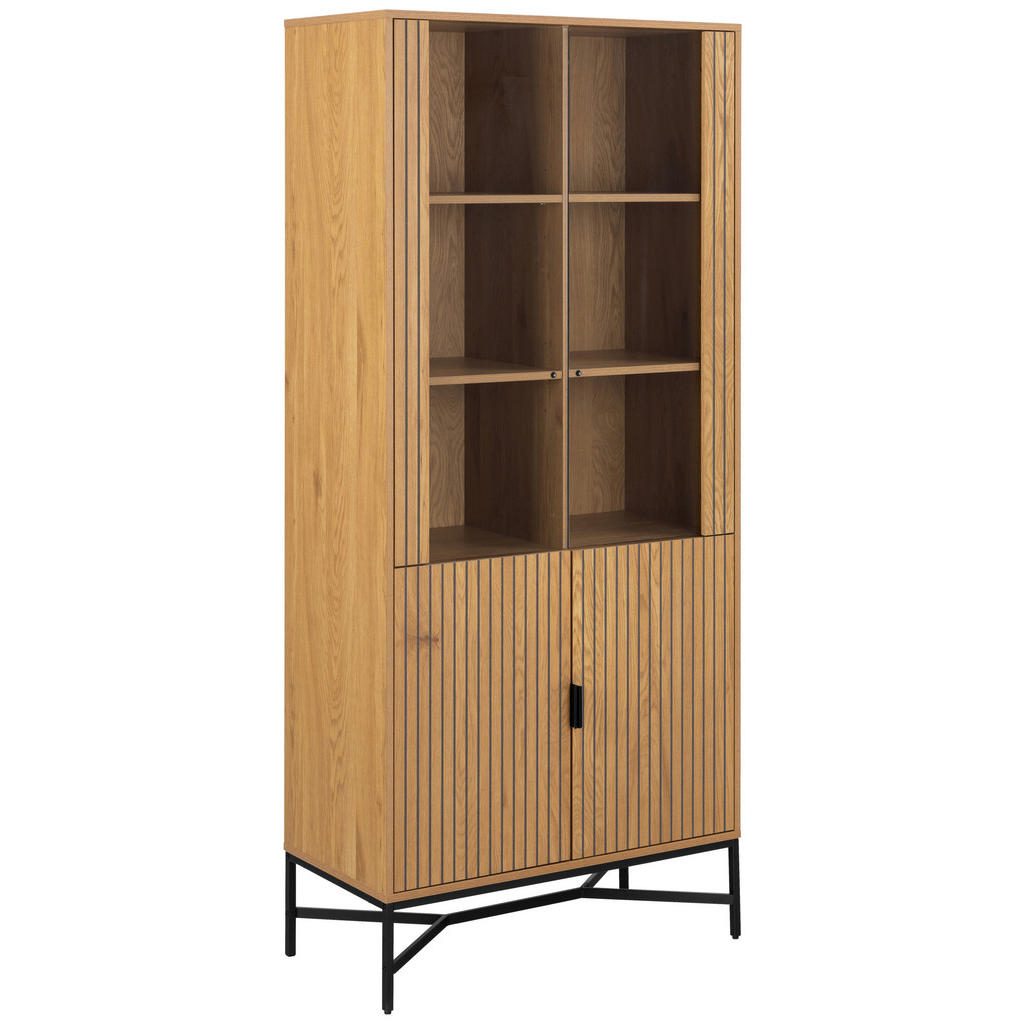 SHOWCASE, zwart, wild eiken