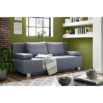 BANK MET BEDFUNCTIE, textiel in natuurlijke kleur thumbnail 2