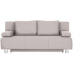 BANK MET BEDFUNCTIE, textiel in natuurlijke kleur thumbnail 1