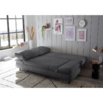 BANK MET BEDFUNCTIE, antraciet textiel thumbnail 2