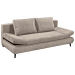SOFA WITH BED FUNCTION, white textile, wooden material thumbnail 6