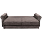 BANK MET BEDFUNCTIE, bruin textiel thumbnail 3