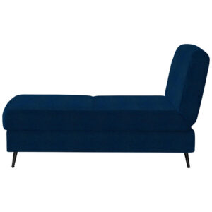 BANK MET BEDFUNCTIE, donkerblauw textiel