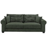 BANK MET BEDFUNCTIE, donkergroen textiel thumbnail 1