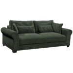 BANK MET BEDFUNCTIE, donkergroen textiel thumbnail 5