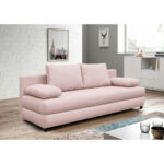 BANK MET BEDFUNCTIE, roze textiel thumbnail 2