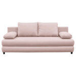 BANK MET BEDFUNCTIE, roze textiel thumbnail 1