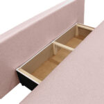 BANK MET BEDFUNCTIE, roze textiel thumbnail 7