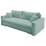 BANK MET BEDFUNCTIE, lichtblauw textiel thumbnail 3