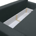 BANK MET BEDFUNCTIE, donkergrijs textiel thumbnail 7