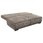 BANK MET BEDFUNCTIE, lichtbruin textiel thumbnail 3