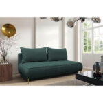 BANK MET BEDFUNCTIE, blauw textiel thumbnail 1