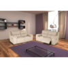 3-SED, bruin leer, houten materiaal