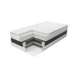 BOXSPRING BED 180 cm x 200 cm, hout, metaal, kunststof, textiel antraciet thumbnail 4