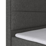BOXSPRING BED 180 cm x 200 cm, hout, metaal, kunststof, textiel antraciet thumbnail 6