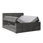BOXSPRINGBED 180 cm x 200 cm, metaal, kunststof, textiel, karton, houtmateriaal antraciet thumbnail 4