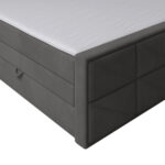 BOXSPRINGBED 180 cm x 200 cm, metaal, kunststof, textiel, karton, houtmateriaal antraciet thumbnail 5