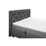 BOXSPRINGBED 180 cm x 200 cm, textiel, houtmateriaal antraciet thumbnail 6