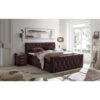 BOXSPRINGBED 180 cm x 200 cm, textiel, houtmateriaal, eikleur