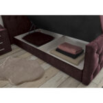 BOXSPRINGBED 180 cm x 200 cm, textiel, houtmateriaal, eikleur thumbnail 4