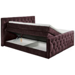 BOXSPRINGBED 180 cm x 200 cm, textiel, houtmateriaal, eikleur thumbnail 6