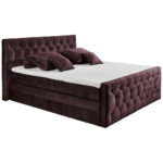 BOXSPRINGBED 180 cm x 200 cm, textiel, houtmateriaal, eikleur thumbnail 7