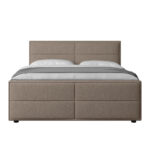 BOXSPRING BED 180 cm x 200 cm, hout, metaal, kunststof, textiel wit thumbnail 7