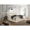 BOXSPRINGBED 180 cm x 200 cm, textiel, houtmateriaal, crèmekleur