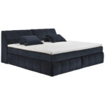 BOXSPRINGBED 200 cm x 240 cm, textiel, houtmateriaal zwart thumbnail 2